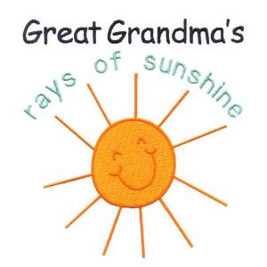 Picture of Great Grandmas Rays Machine Embroidery Design