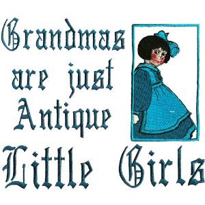 Picture of Grandmas Antique Girls Machine Embroidery Design
