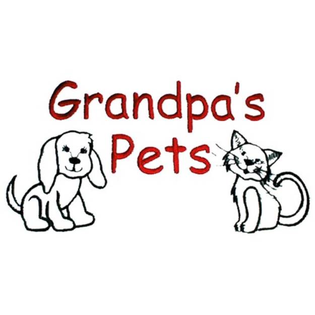 Picture of Grandpas pets Machine Embroidery Design