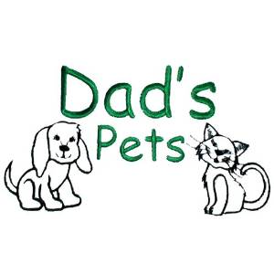 Picture of Dads pets Machine Embroidery Design
