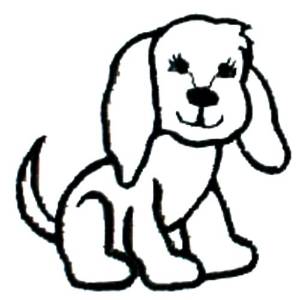 Picture of Dog outline Machine Embroidery Design