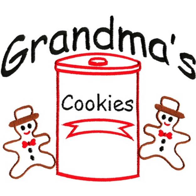 Picture of Grandmas cookies Machine Embroidery Design