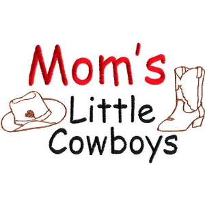 Picture of Moms Little Cowboys Machine Embroidery Design