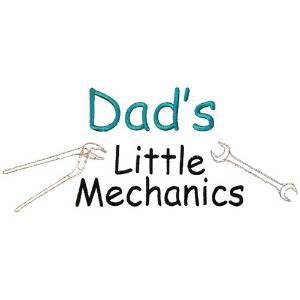 Picture of Dads little Mechanics Machine Embroidery Design