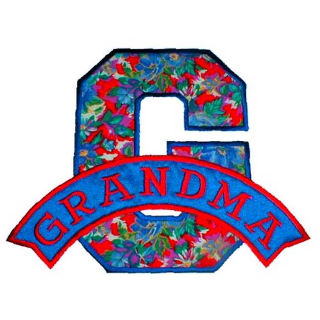 Picture of G Is For Grandma Machine Embroidery Design