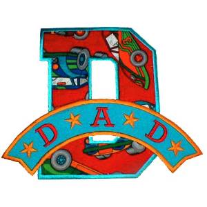 Picture of D is for dad Machine Embroidery Design