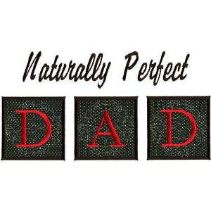 Picture of Perfect Dad, Appliqué Machine Embroidery Design