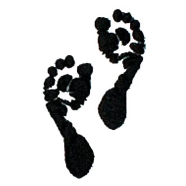 Picture of Footprints Machine Embroidery Design