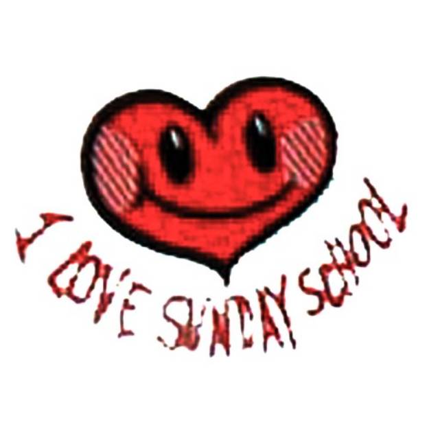 Picture of I Love Sunday School Machine Embroidery Design