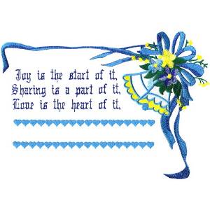 Picture of Wedding Blessing Machine Embroidery Design