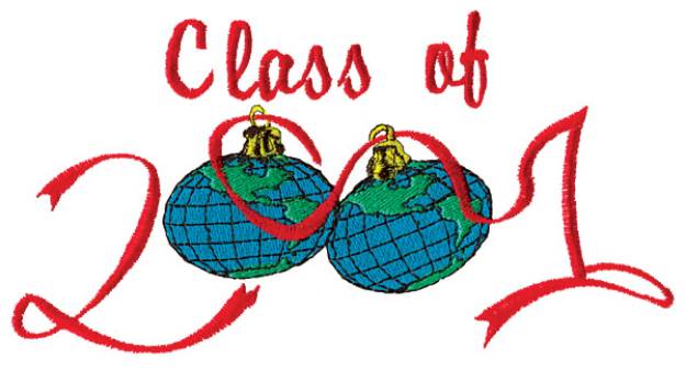 Picture of Class of 2001 Machine Embroidery Design