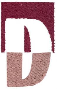 Picture of Over the Top D Machine Embroidery Design