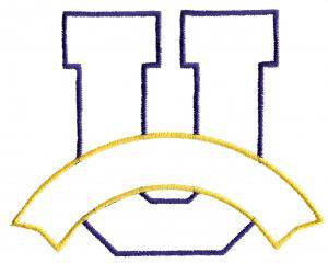 Picture of Athletic Banner U Machine Embroidery Design