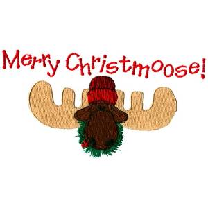 Picture of Merry Christmoose! Machine Embroidery Design
