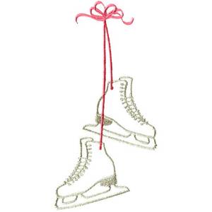 Picture of Ice Skates Machine Embroidery Design