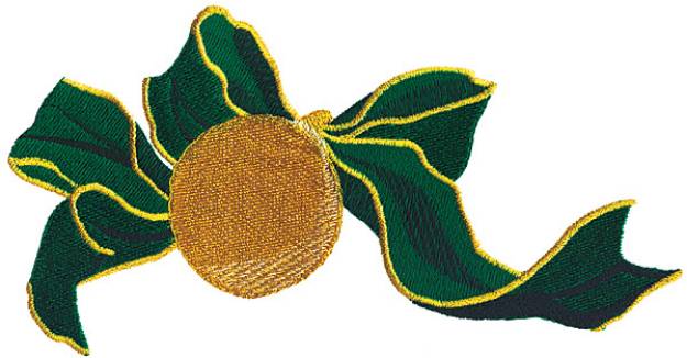 Picture of Ball ornament & Ribbon Machine Embroidery Design