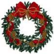 Picture of Wreath Ornament Machine Embroidery Design