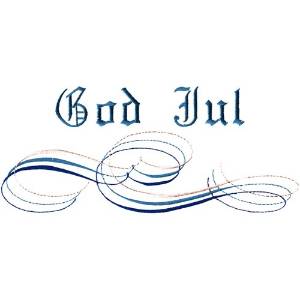 Picture of God Jul Machine Embroidery Design