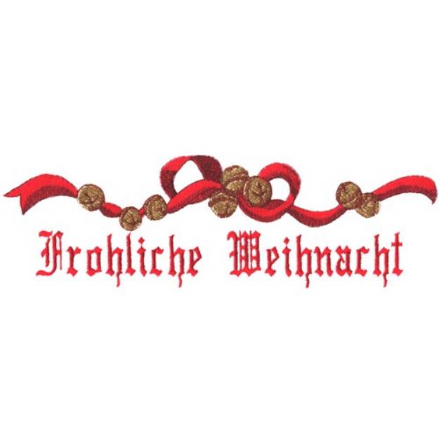 Picture of Frohliche Weihnacht Machine Embroidery Design