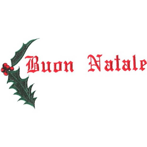 Picture of Buon Natale Machine Embroidery Design