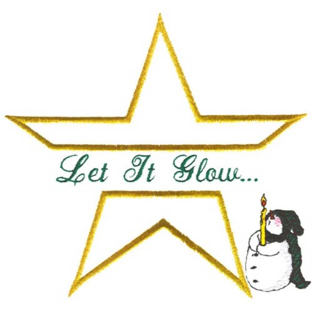 Picture of Let it Glow Machine Embroidery Design