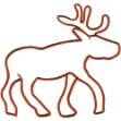 Picture of Reindeer Outline Machine Embroidery Design