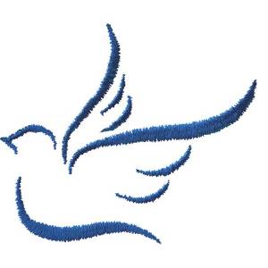 Picture of Abstract Dove Machine Embroidery Design