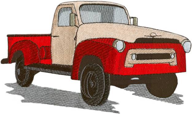 Picture of Old Pickup Truck Machine Embroidery Design