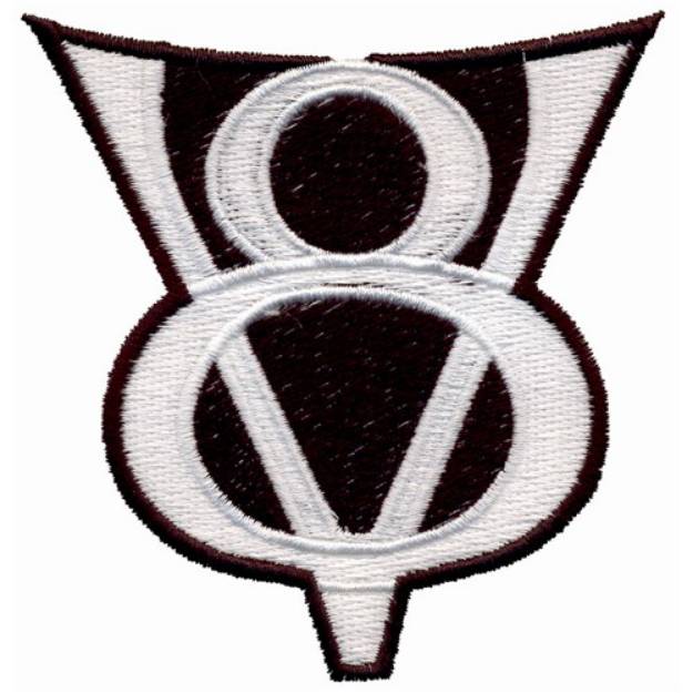 Picture of V8 Symbol Machine Embroidery Design