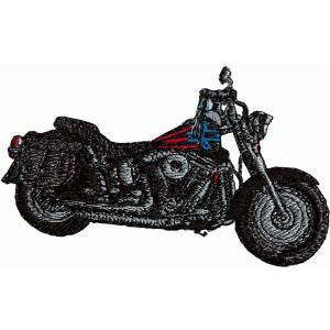 Picture of Cruiser Motorcycle Machine Embroidery Design