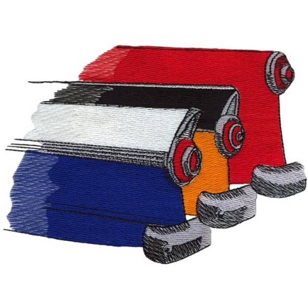 Picture of Classic Car Fins Machine Embroidery Design