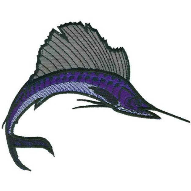 Picture of Applique marlin Machine Embroidery Design