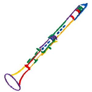 Picture of Clarinet Machine Embroidery Design