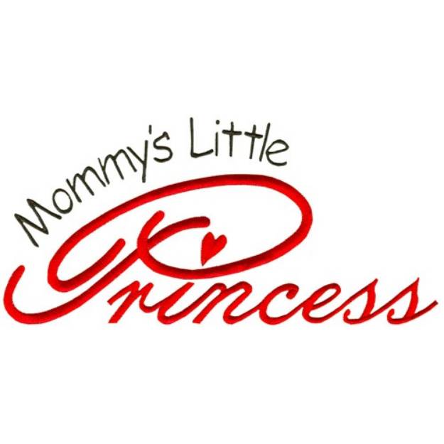 Picture of Mommys Little Princess Machine Embroidery Design