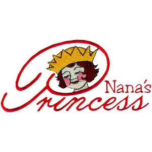 Picture of Nanas Princess Machine Embroidery Design