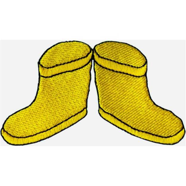 Picture of Rainboots Machine Embroidery Design