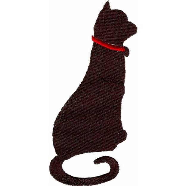 Picture of Cat Sillhouette Machine Embroidery Design