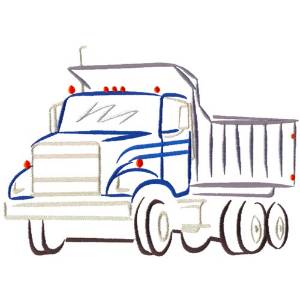 Picture of Abstract Dump Truck Machine Embroidery Design
