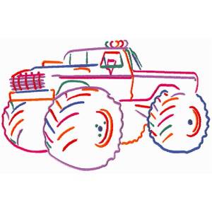 Picture of Off-Road Pickup Machine Embroidery Design
