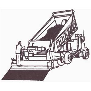 Picture of Paving Truck Outline Machine Embroidery Design