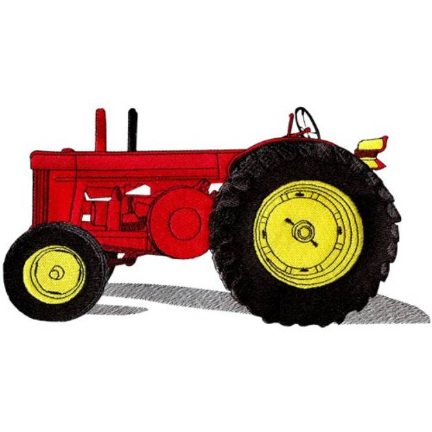Picture of Classic tractor Machine Embroidery Design