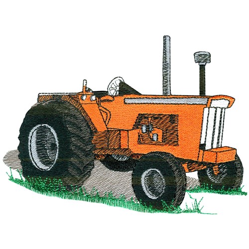 Classic tractor Machine Embroidery Design