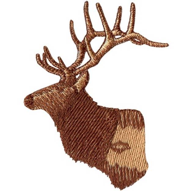 Picture of Elk silhouette Machine Embroidery Design