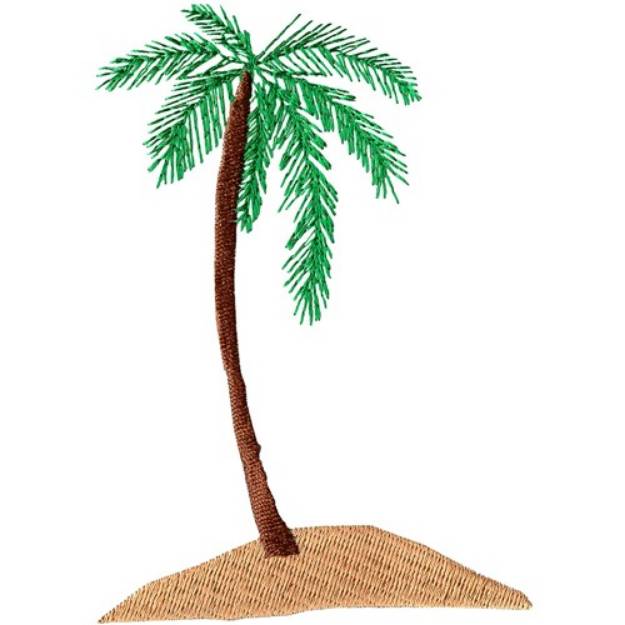 Picture of Palm tree Machine Embroidery Design