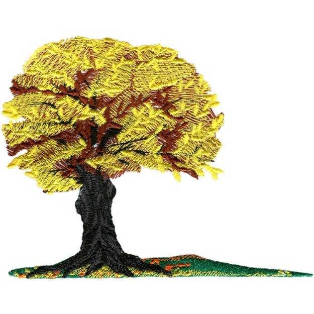 Picture of Autumn tree Machine Embroidery Design