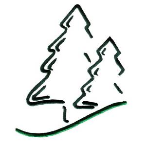 Picture of Evergreen Outline Machine Embroidery Design