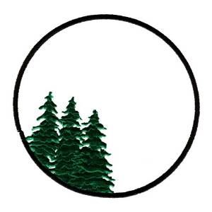 Picture of Circle and Trees Machine Embroidery Design