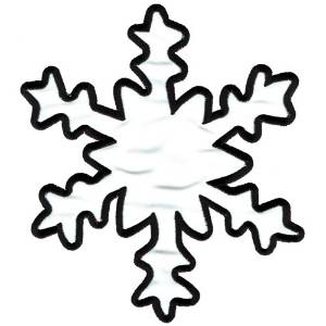 Picture of Applique Snowflake Machine Embroidery Design