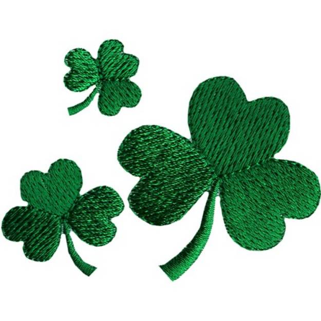 Picture of Clovers Machine Embroidery Design