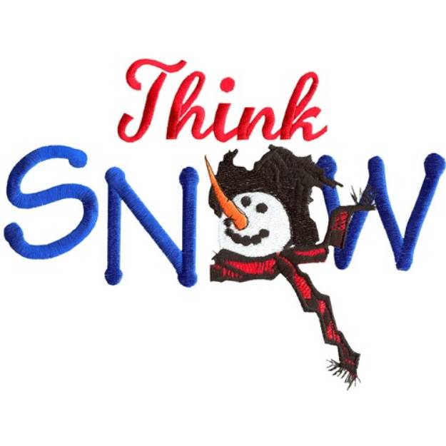 Picture of Think Snow Machine Embroidery Design